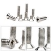 Guard4U 300Pcs Metric M2 Stainless Steel Phillips Countersunk/Flat Head Machine