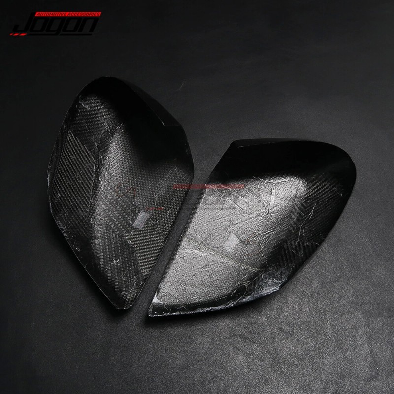 JOGON Carbon Fiber Side Rearview Mirror Cover Caps For Corvette