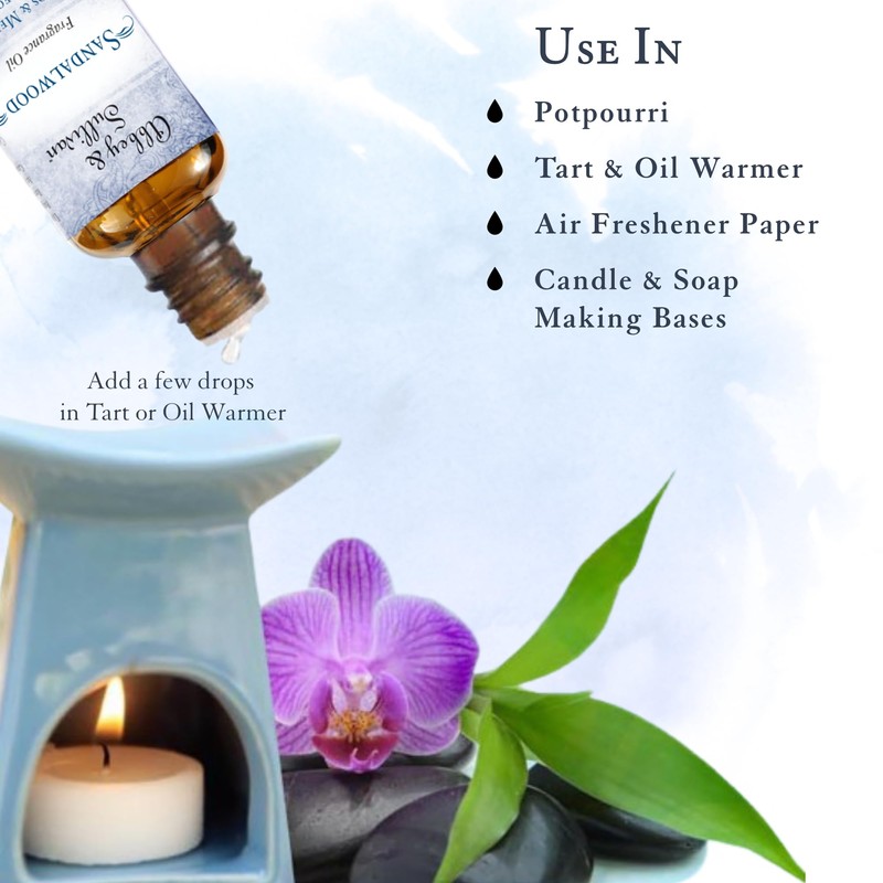 Abbey & Sullivan Fragrance Oil, Sandalwood, 1 oz.