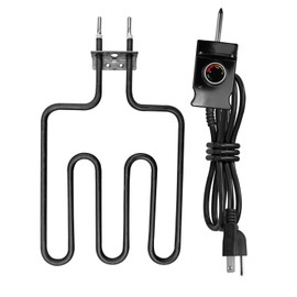 1400W Electric Heating Element Replacement 9907150014 compatible with Masterbuilt 20073017 20073716 20072817 20072917, Electric Smoker Grill Heating Element with Adjustable Thermostat Controller