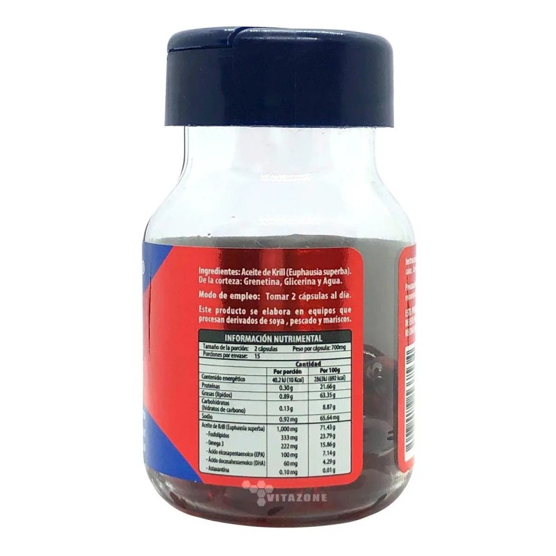 Aceite De Krill 30 Cápsulas Naturagel Epha Dha Omega 3
