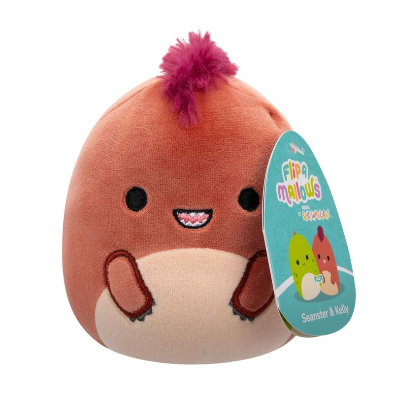 Squishmallows Flip-A-Mallows 5-Inch, Kellytoy Plush, Seanster & Kelly