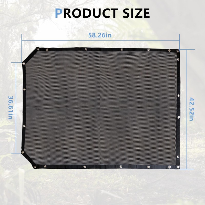 Sunshade for Ford Bronco, Sun Shade Bikini Top Cover Bimini
