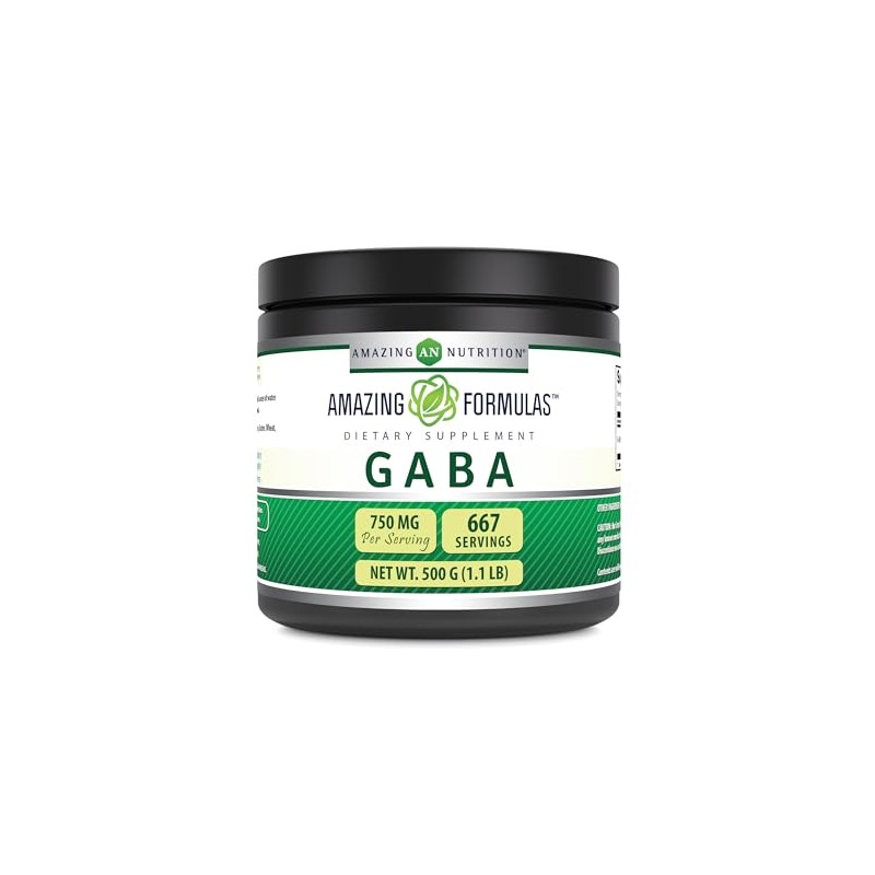Amazing Formulas GABA Powder 500 Gms