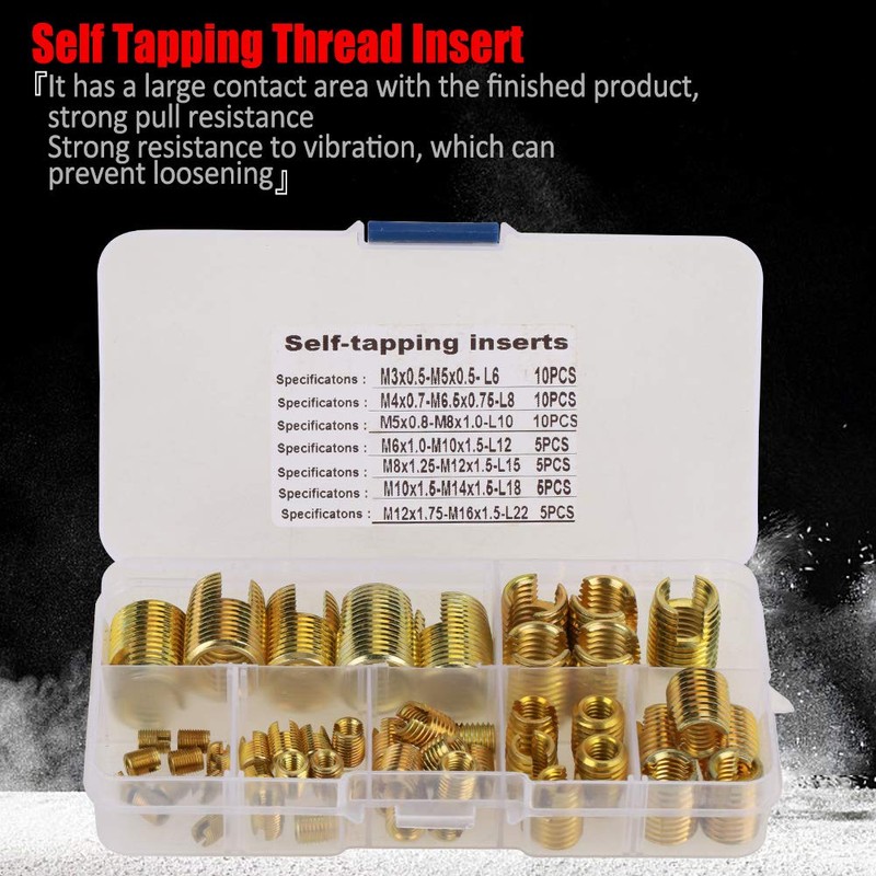 Wal front Self-Tapping Helicoil Wire Thread Inserts Recoil Packet Repair