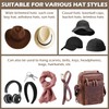 Everlling Cowboy Hat Holder, 4 Pcs 3.5Inch for Wall Adhesive,