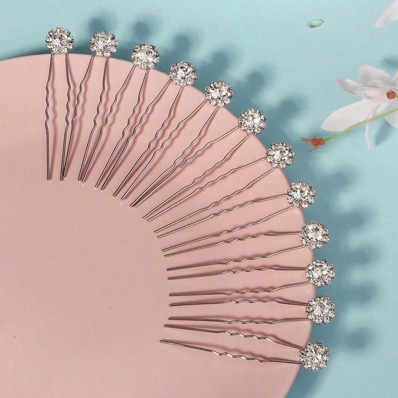 rhinestone pin (silver)