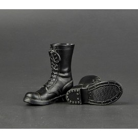 [TOYBARJAPAN] ZYTOYS ZY1027 1/6 Scale Figures, Compatible with TBLeague, For Male Body, Leather Style, US Military M42 Combat Boot Shoes (Body, Head and Clothes Not Included) (A Black)