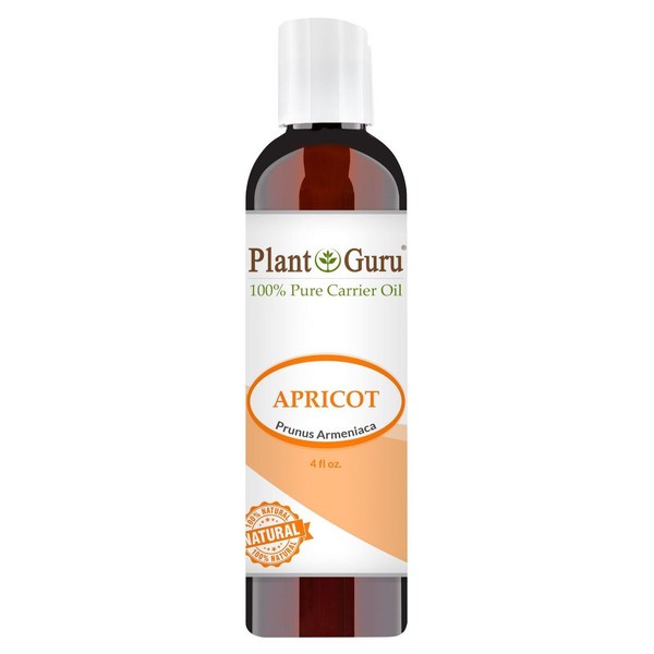 Apricot Kernel Oil 4 oz. 100% Pure Organic Seed Carrier For Skin, Hair, Face