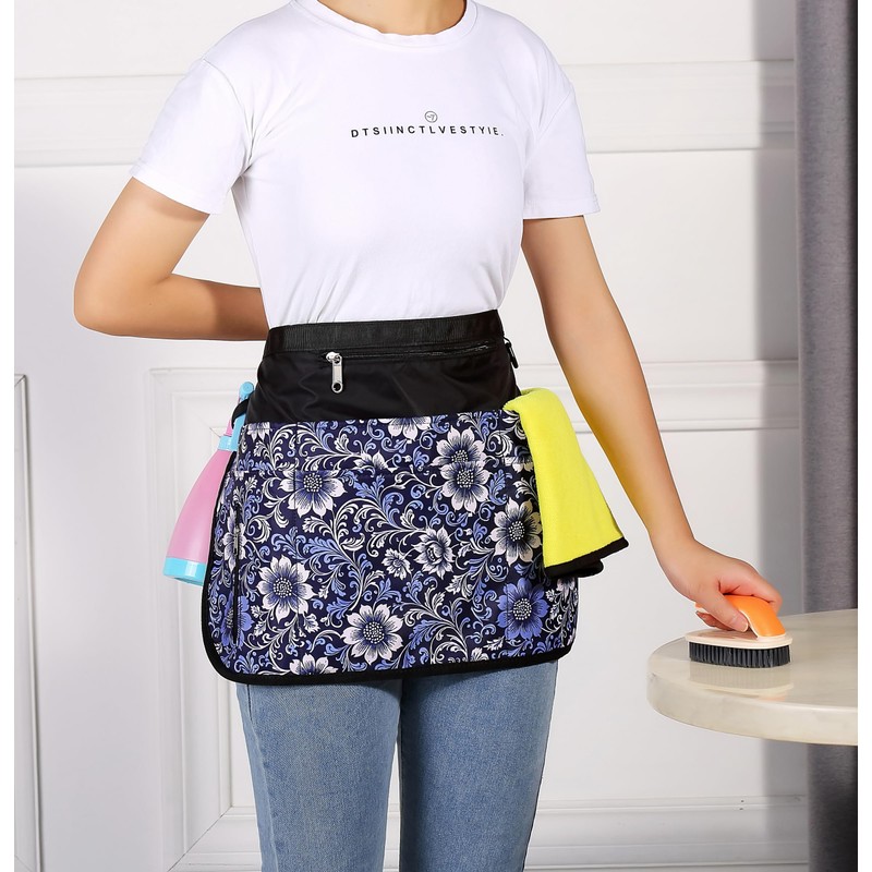 Bafelia Cleaning Apron Caddy for Women with 7 Pockets, Professional