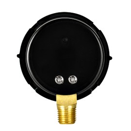 CARBO Instruments Water Pressure Gauge for Swimming Pool Filter, Spa, Aquarium, Well, Air, Oil, Gas – 60psi Plumbing Clean Filter Indicator with Dual Display & 1/4" NPT Brass Lower Connection