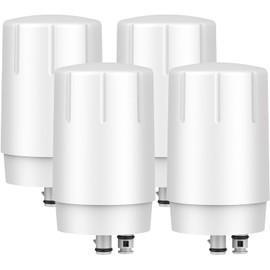 GLACIER FRESH Faucet Filter Replacement, Replacement for Brita Faucet Filter, 36311 On Tap Water Filter, Compatible with FR-200, FF-100, and All Brita Tap Water Filters (Pack of 4)