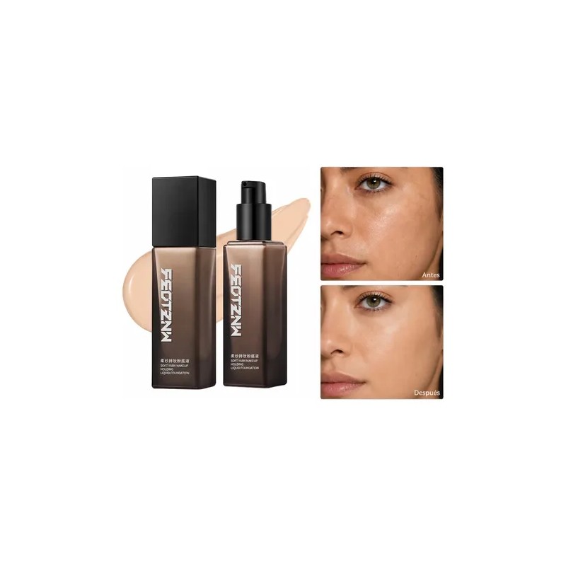 Base Maquillaje Feotznw Mate Tono Natural 30g Larga Duración
