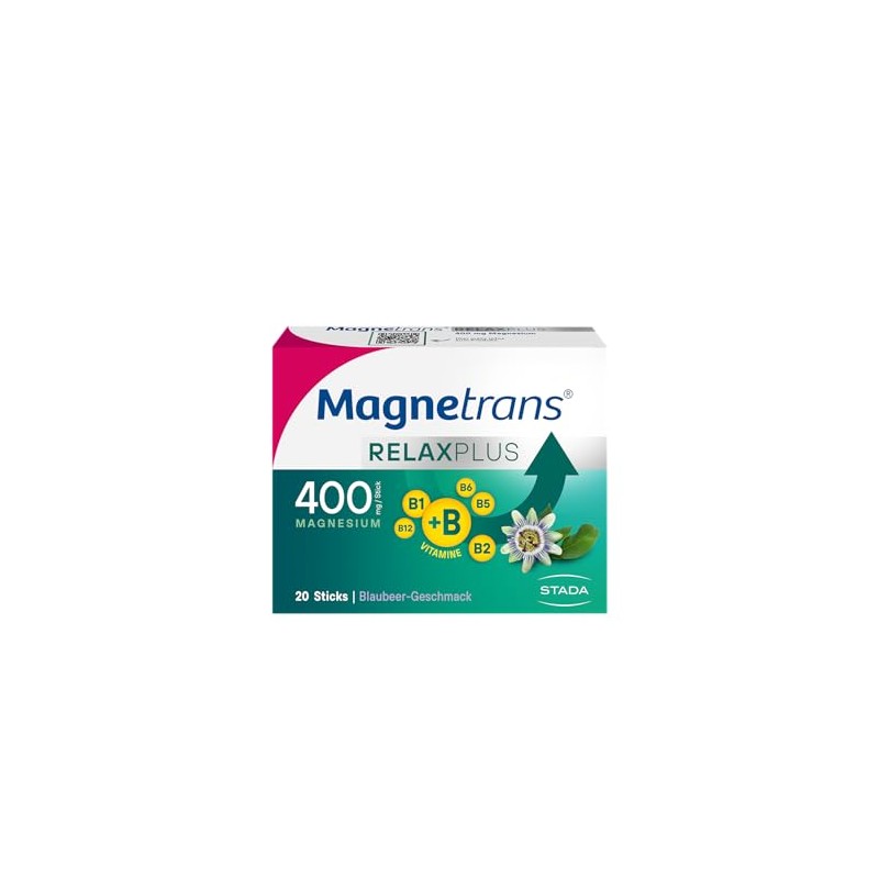 Magnetrans RelaxPlus 400 mg Magnesium Direct Granulate Sticks with Blueberry