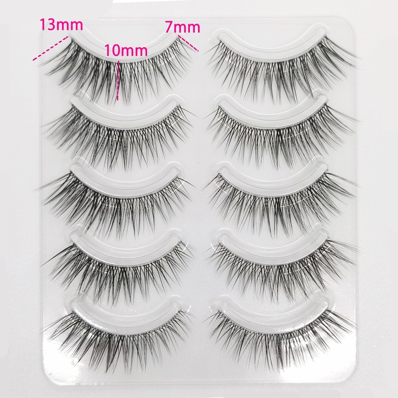 Bodermincer False Eyelashes, Natural Upper Eyelashes, 3D 023 Popular Handmade