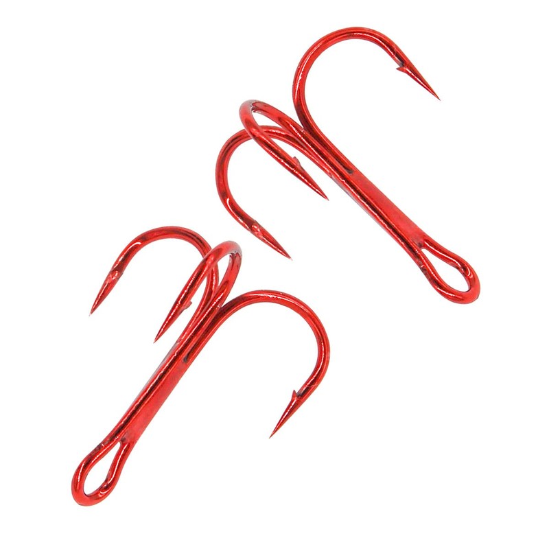 UperUper 200 Pack Fishing Treble Hooks Kit High Carbon Steel