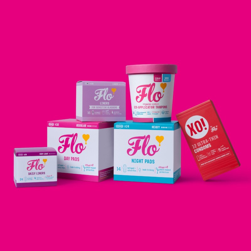 Flo Bamboo Night Period Pads – Ultra Long, Super Absorbent,