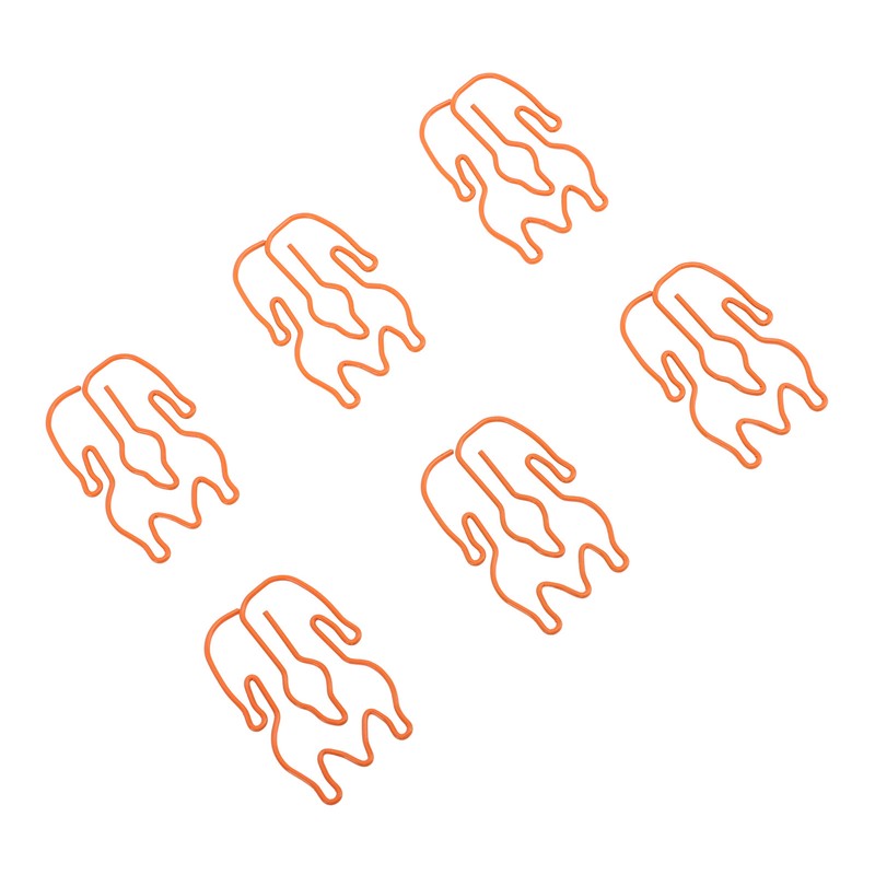 100pcs Paper Clips Cute Duck Shaped Decorative Metal Paperclips with