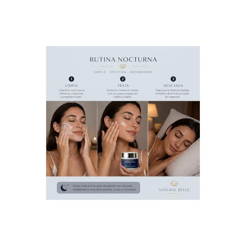 Crema Facial Noche Antiedad Nutritiva Hidratante