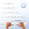 Mcrbeay Shower Curtain Rod, 1" Diameter Heavy Duty Tension Shower
