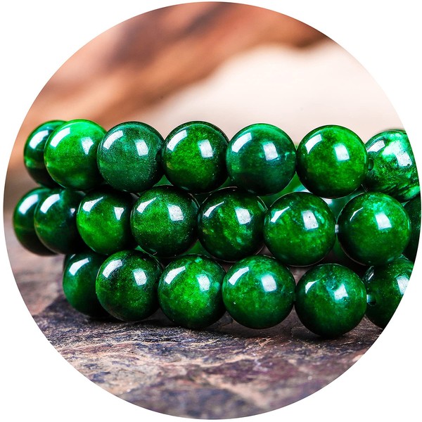 Bidyingvic Natural Semi Precious Beads 100pcs 8mm Round Gemstones Beads