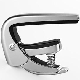 VEINTICO High-end Pro Guitar Capo for 6 Strings Acoustic and Electric Guitars with Quick Lock Performance-Silver
