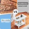 Shower Bench for Inside Shower, HDPS Shower Stool for Shaving