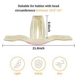 IULONEE Baby Helmet Toddler Protective Hat Infant Head Protective Hat Adjustable Toddler Safety Helmet for Walking Crawling Pink