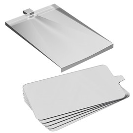 LS'BABQ SUB025 Drip Tray Replacement Parts for Traeger Tailgater 20 Bronson 20 Junior Elite 20 Stainless Steel Heat Baffle Accessories with Disposable Aluminium Grease Tray Liners Set