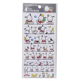 Pochacco Sticker 4 Size Sticker Sanrio