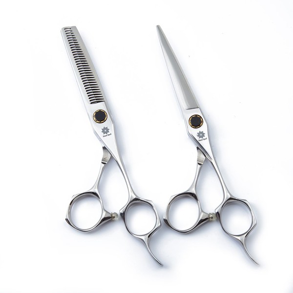 6.0 Inch Hair Scissors/Shears Set – Barber Shears Set Hairdressing Cutting Shears and Thinning/Texturizing Scissors Kit