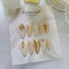 Luxury gold chandelier handmade nail tip - Almond / 럭셔리