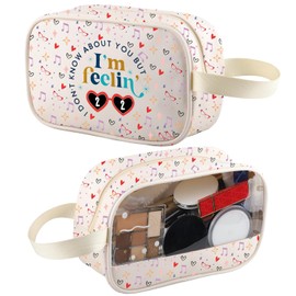 XYANFA I'm Feeling 22 Travel Toiletry Bag 22 Birthday Clear Makeup Bag Singer Fan Gift 22 Years Old Organizer Pouch 22nd Birthday Cosmetic Bag (22 tm)