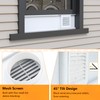 LBG Products Dryer Vent Window Kit with Weather-proof Louvered Vent