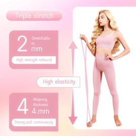 Pack of 2 Resistance Bands, Strength Training, Climbing Walu Resistance Band 8 Shape, Fitness Band for Shoulder & Back, Pull-Up Aid & Stretch Band with Handles, Suitable for Beginners, Pull Up Band