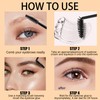 Transparency Eyebrow Pomade, Waterproof Eyebrow Gel, Eyebrow Pomade with Brush,