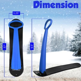 Slippery Racer Kid's Lightweight Compact Foldable Cold Resistant Downhill Outdoor Winter Ski Scooter Snow Sled for Children 4 Years and Up (Blue, 3)