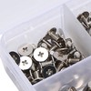 Punk Rivets Bucket Shape Spikes Zinc Alloy Craft Making Accessories