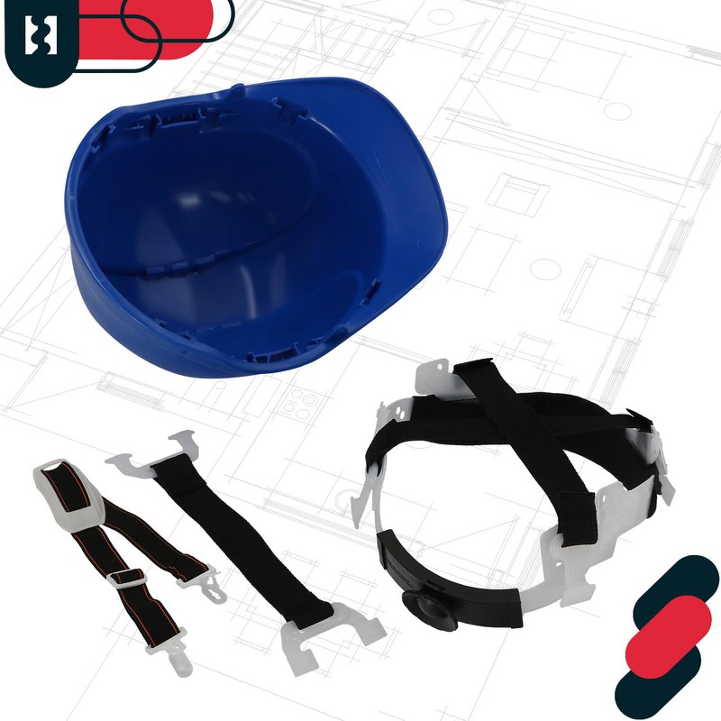 KOTARBAU® Protective Helmet Construction Helmet Adjustable Blue