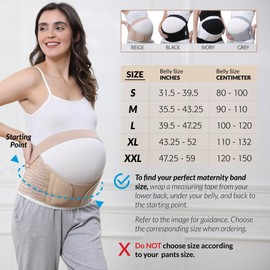 NEOtech Care, Pregnancy Belt, Supports Waist, Back and Stomach, Pregnancy Belt - beige, size: xxl