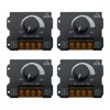 4PCS LED Light Strip Dimmer, DC12-24V Frequency Adjustable,30A PWM Dimming