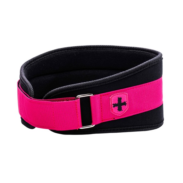 Harbinger Women's Nylon Weightlifting Belt with Flexible Ultralight Foam Core, 5-Inch, Pink, Medium