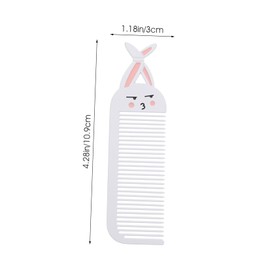 FOMIYES Creative Metal Hair Comb Portable Small Comb Stylish Hair Styling Tool for Women Random Style