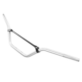 PRO BAT Handlebars 7/8 Inch for Motorcycle Universal Dirt Bike Handle Bar Mid-Rise Mini Bike Pit Bike Handlebar for Motocross ATV Quad, Silver