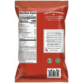 POPS TRADING COMPANY Since 1998 Baked Red Lentil Snack Hot & Spicy 2 Pack 2.5 ounce Gluten Free 4g of Protein