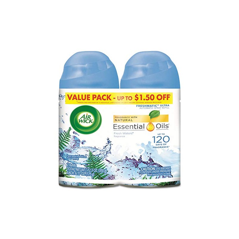 Freshmatic Ultra Automatic Spray Refill, Fresh Waters, Aerosol, 5.89 Oz,