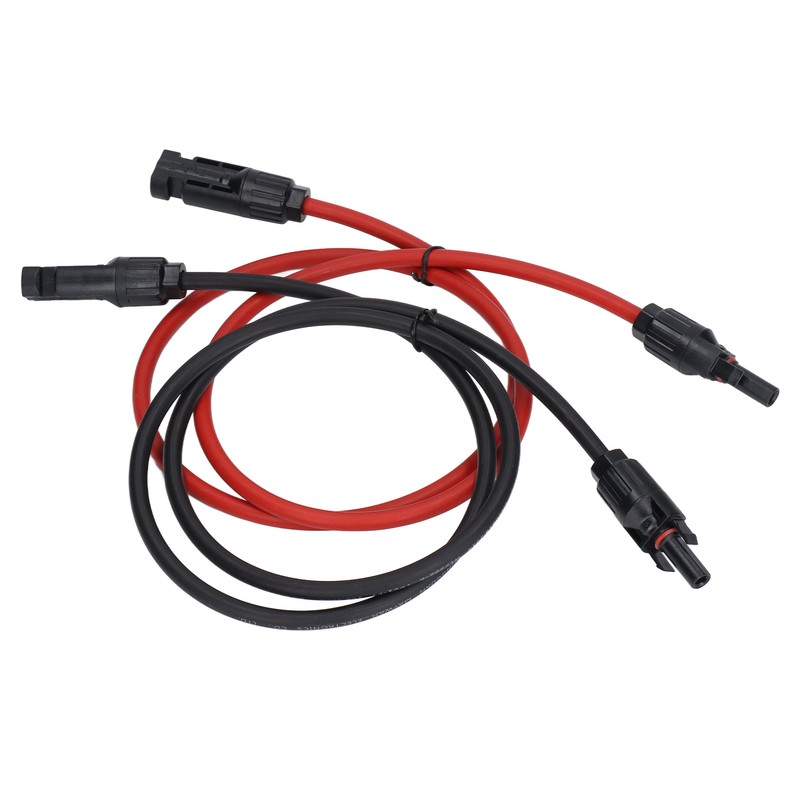 2Pcs Solar Panel Extension Cable 10AWG 6mm² Solar Extension Cable