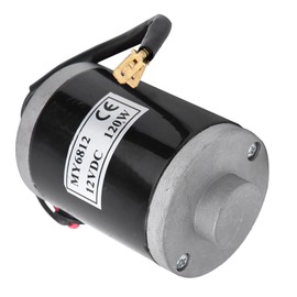 Tbest Brush Motor for Electric Scooter, 12V 120W high-Speed Small Brush Motor with Pulley for Electric Scooter E Electric Car Scooter Supplies My6812B-12 Motor My6812B-12