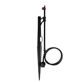 Raindrip 170CPUB Adjustable Flow Bubbler, Non-Pressure Compensating Emitters, Full-Circle Pattern, 8 Stream, 1/4 in. Clamp N Pierce Inlet, Riser, 13 in. Stake