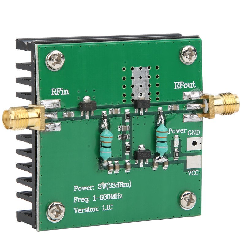 12V DC RF Power Wideband Amplifier Amplification Module 1-930MHz Working